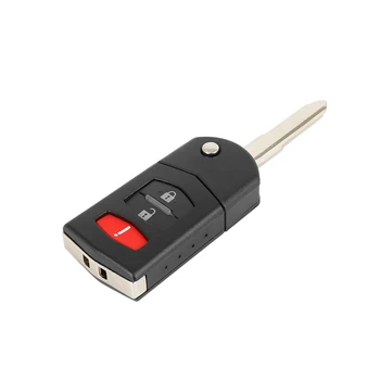 X Autohaux Új Autó Kulcs nélküli Távirányító távirányító Shell Esetben Fekete Autó Kulcs Csere Shell Esetben BGBX1T478 a Mazda 3 2011-2015