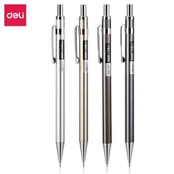 Deli Fém mechanikus ceruza 0.5/0.7 mm tanulói tevékenység ceruza gumi toll core festészet, írás, ceruza, papíráru