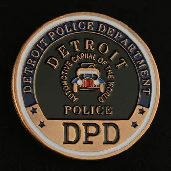 Egyesült Államok Detroiti Rendőrség Souvenir Ajándék Bronz Bevonatú Gyűjthető Érme Saint Michael 1 DB Emlékérme