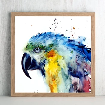 HHSeeNN Papagáj Képet a Hálószobában HD Modern Állat Madarak Festmény Wall Art Print lakberendezés