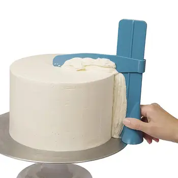 Torta Kaparó Simábban Állítható Fondant Spatulák Torta Szélén Simább Krém Díszítő DIY Bakeware Evőeszközök Konyhai Eszköz Torta