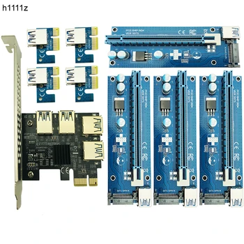 PCIe 1 4 PCI express 16X Kelő Bányászati Kártya PCI-E 1X Külső 4 PCI-e slot SATA Tápegység BTC Bányász Antminer Bányászati
