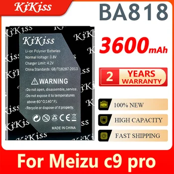 KiKiss Mei zu BA818 3600mAh Akkumulátor Meizu C9 Pro C9pro BA 818 BA-818 Mobiltelefon Akkumulátorok