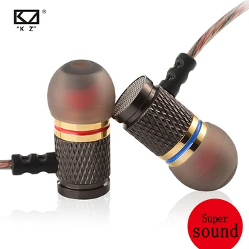 KZ ED2/EDR1 In-Ear Fülhallgató Kiváló Minőségű HiFi Sport Fülbe Fülészeti Fém Láz Nehéz Basszus Réz HD Fém Bass Sztereó hangszóró