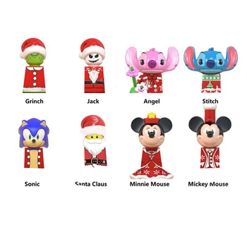 Disney Blokkok Adatok építőkövei Mickey Minnie Egér, Donald Kacsa Tégla Össze DIY Játékok, A Lányok Karácsonyi Ajándékok