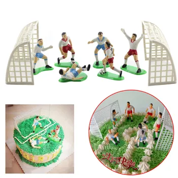 1 Állítsa a Foci Foci Sport Torta Dekoráció eszközök Szülinapi Party Dekoráció Kiegészítők Gyerekek, Játék, lakberendezés DIY Ajándék Torta Eszközök