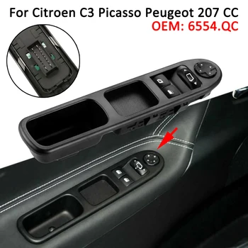 Bal első Jobb Mester Elektromos Ablak Kapcsoló Gomb, A Citroen C3 Picasso Peugeot 207 CC 6554.QC
