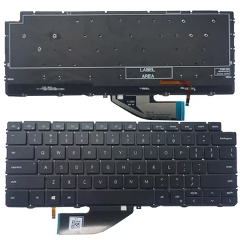 ÚJ laptop keybpard a Dell XPS 13 7390 2-in-1 a háttérvilágítás 04J7RW NSK-ET0BC PK132C91A00 4J7RW