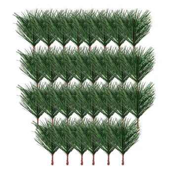 30 Db 1 Készlet Élethű Díszei Karácsonyi Mesterséges Pine Needles (Zöld)