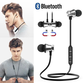 S8 Vezeték nélküli Fejhallgató Bluetooth Fülhallgató In-ear Fülhallgató Mágneses Neckback Sztereó Bass Zene Mic Sport Fülhallgató, Telefonok
