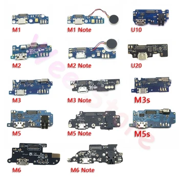 Töltés USB Csatlakozó Port Töltő Dokkoló Flex Kábel Meizu M1 M2 M3 M3S M5 M5s M6 Megjegyzés Mini U10 U20 Eredeti Telefon Alkatrészek