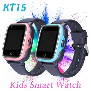 Smartwatch KT15 Gyerekek Nézni 4G Sim-Kártya videohívás Zenekar Ajándékok GPS SOS Tracker Relogio Inteligente Okos Figyelni, fiúk lányok