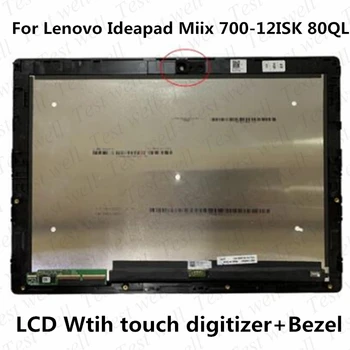 5D10K37833 a Miix 700-12ISK 80QL 700-12 Lenovo ideapad Tablet 12.0 Laptop LCD Touch SZERELVÉNYEK Keret LTN120QL01-L01 5D10J33311