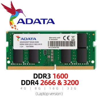 ADATA Új Memoria Ram DDR3 DDR4 4 GB 8 GB 16 GB 32 GB 1600 mhz-es 2666MHz 3200MHz Laptop Notebook Memória RAM Memória 260pin
