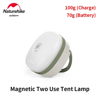 Naturehike Mini Mágneses Sátor Lámpa Ultrakönnyű 70g Hordozható Kemping Lámpa 4 Gear USB Töltés 1200mah Állítható LED Lámpa Horog