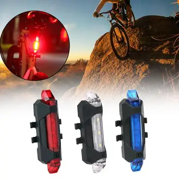 Az újratölthető USB LED-es Kerékpár hátsó Lámpa hátsó Lámpa MTB Biztonsági Figyelmeztetés Kerékpár Első Hátsó Vaku Kerékpár Lámpa Bicicleta