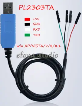 1DB PL2303TA USB-TTL RS232 Átalakító Soros Kábel modul a win XP/7/8/8.1