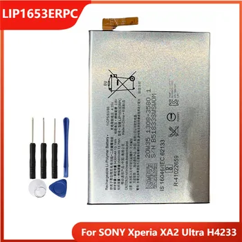 Eredeti Csere Telefon Akkumulátor LIP1653ERPC A SONY Xperia XA2 Ultra H4233 Újratölthető Akkumulátorok 3580mAh, Ingyenes Eszközök