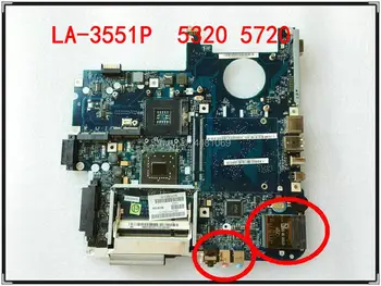 LA-3551P az Acer aspire 5320 5720 5720G laptop alaplap MBAHE02001 MB.AHE02.001 ICL50 L03 ddr2 Ingyen Szállítás 100% - os teszt ok