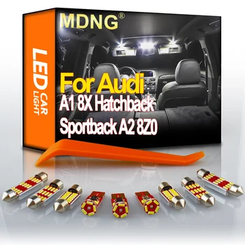 MDNG Canbus Audi A1 8X Ötajtós Sportback A2 8Z0 Jármű LED-es Belső Térkép Kupola Csomagtartóban Fény Kit Hiba Ingyenes Autós Tartozékok