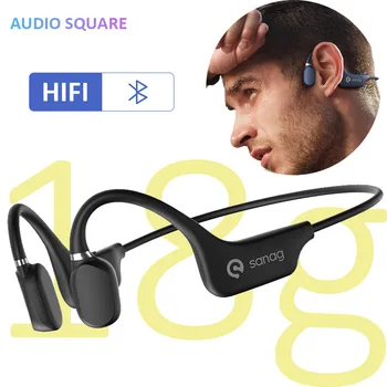 Csontvezetéses Bluetooth Fülhallgató 5.0 Vezeték nélküli Sport Fejhallgató Vízálló Fülhallgató HIFI-kihangosító-A Futó iPhone