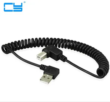 40 CM-es USB 2.0 macsó para 4 tűs USB-B tipo angulo jobbról dados retratil cabo de carregamento para USB2.0 impressora e Szkenner