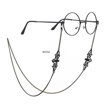 Szemüveg Lánc Fekete Denevér Dekoráció Szemüveg Rögzítő Rögzítésre Napszemüveg