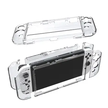 A Nintendo Kapcsoló OLED Konzol Kristálytiszta Shell 3, 1 Bal/Jobb Kezelni a Host PC Nehéz Átlátszó Védő burkolata