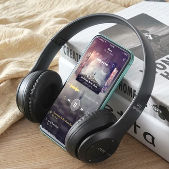 Fejhallgató Bluetooth Headset Fülhallgató Vezeték nélküli Fejhallgató Sztereó Összecsukható Sport Fülhallgató Mikrofon Fülhallgató Handfree MP3-Lejátszó