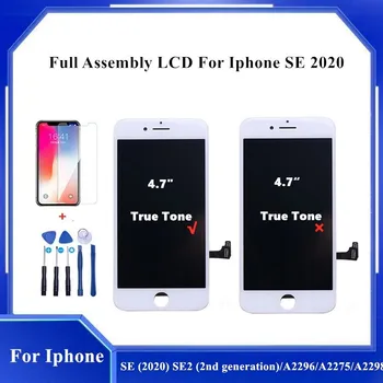 Tesztelt Igaz Hang iPhone SE 2020 SE2 LCD Kijelző érintőképernyő Digitalizáló Közgyűlés IPhone A2296 A2275 A2298 LCD Csere