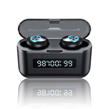 X35 TWS Vezeték nélküli Bluetooth-kompatibilis Fülhallgató Sztereó zajszűrő Headset LED-es Fülhallgató, A Töltés az Esetben Érintse meg a Fülhallgató