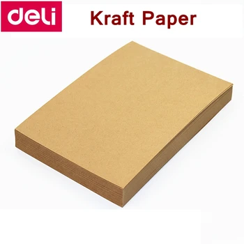 100/SOK Deli Kraft papír A5 A4 A3 80g 120g 160g papír, Nyomtatott, papír, nyomtatott kraft papír nagykereskedelmi