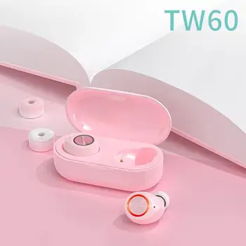 TW60 Hordozható Mini Bluetooth 5.0-S HiFi In-Ear Vezeték nélküli Fülhallgató Sport Fülhallgató