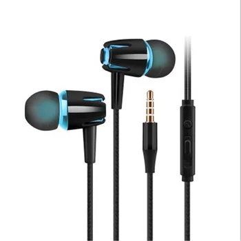 3,5 mm-es Vezetékes HIFI Fülhallgató In-ear Fülhallgató Galvanizáló Bass Sztereó Zene Fejhallgató Telefon Iphone Samsung Sport Fülhallgató