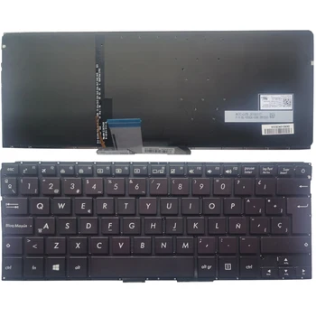Új Laptop spanyol Billentyűzet ASUS Zenbook RX410U RX310 UX310 UX310UA UX310UQ UX410 UX410UA UX410U SP Elrendezés Háttérvilágítású