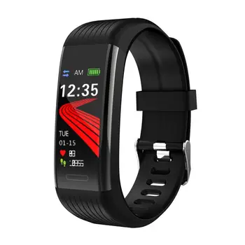 Új R1 Intelligens Karóra Férfi Női pulzusmérő Nyomás Fitness Tracker Smartwatch Sport Karkötő Ios, Android PK Mi Zenekar 4