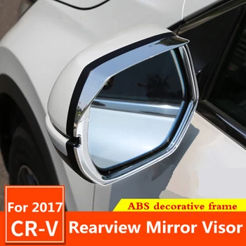 5. Honda CRV CR-V 2017 Autó ABS Visszapillantó tükör Napos napellenző dekoratív keret Vízálló eső szemöldök külső módosítása