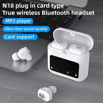 Bluelans Bluetooth Fülhallgató MP3 Lejátszó Támogatás TF Kártyával Touch Control, Mini HiFi Hordozható Vezeték nélküli In-ear Fülhallgató Sport