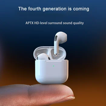 pro4 Tws Vezeték nélküli Bluetooth Fülhallgató, Mini Sport Fülhallgató Vízálló Fülhallgató Iphone Xiaomi Fejhallgató