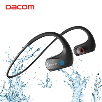 Dacom Sportoló 5.0 Vezeték nélküli Bluetooth-Sport Mélynyomó StereoHeadphones IPX7 Vízálló Lógó fül Futó Fejhallgató 20H