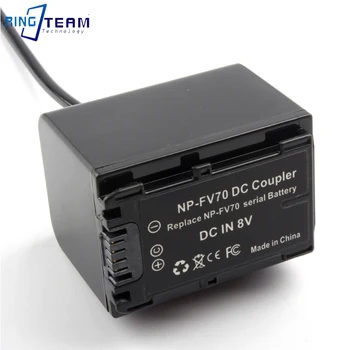 SExternal tápfeszültség NP-FV70 Dummy Akkumulátor D-TAP Interfész Tavaszi Vonal Sony CR-HC51E DCR-30 PXW-X70 HXR-NX30C HXR-NX70C