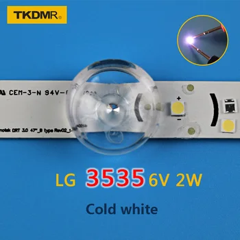TKDMR 50pcs LG Innotek LED LED Háttérvilágítás 2W 6V 3535 hideg fehér LCD Háttérvilágítás a TV TV Alkalmazás ingyenes szállítás