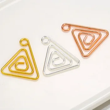 8 db Háromszög varázsa vezeték csomagolás Geometria DIY fülbevaló karkötő medál handmake ékszer készítés tartozékok