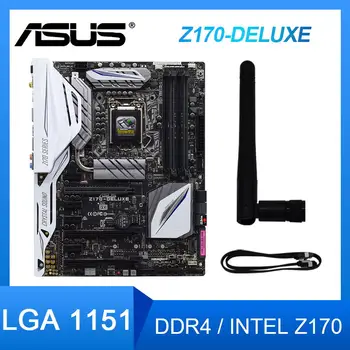 Asus Z170-DELUXE Motherbaord LGA 1151 DDR4 64 gb-os Intel Z170 A Core i7i5i3 cpu PCI-E 3.0 M. 2 SATA 3 USB3.1ATX Placa-mama