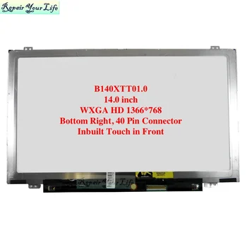 B140XTT01.0 Laptop LCD Képernyő a HP Pavilion 14-n 14n 14-b 14-n212ex n209ej N055SA b109wm a kapcsolatot 1366*768 40pins HD Kijelző