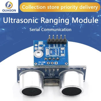 Ultrahangos kezdve modul Soros kommunikációs HC-SR04+ érzékelő 3.3 V 5V 12V-os CSB