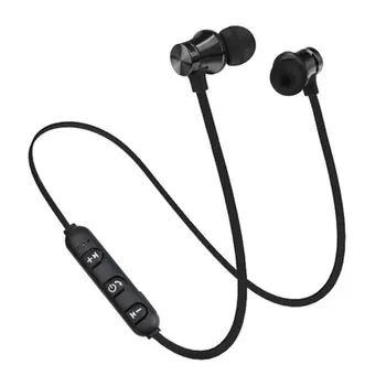 Bluetooth-V4.2 Mágneses Vezeték Nélküli Fejhallgató Sport Fülhallgató A Fülében Fülhallgatóval Zenét Hangvezérlés Zajcsökkentés A Mikrofon Mikrofon