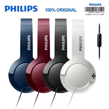 Eredeti Philips SHL3075 Szakmai Bass Fejhallgató Fejpánt Stílusú Wire Control zajcsökkentés Galaxy S8/S9/S9Plus