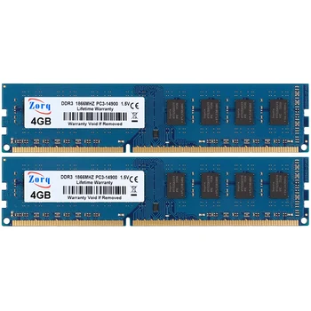 Kék DDR3 RAM 4GB 8GB 1333MHz 1600 mhz-es 1866 mhz-es Asztali Memória Intel vagy AMD PC3-10600 PC3-12800 PC3-14900 240Pin Non-ECC DIMM