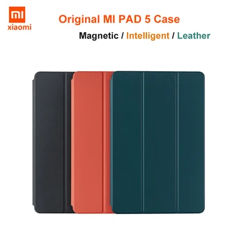Eredeti Xiaomi MI PAD 5 / MiPad 5 Pro Smart Case Pad5 Ultra vékony tablet bőr flip Shell Cover Üveg Mágneses Adszorpciós esetben